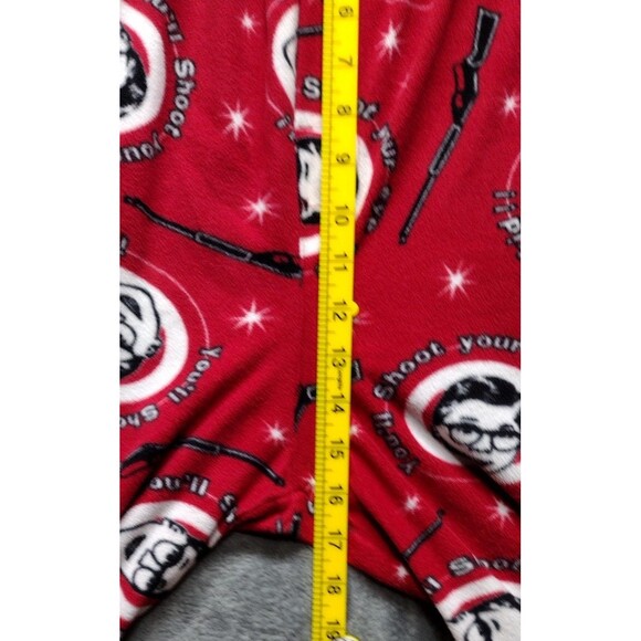 A Christmas Story Ralphy Pajama Bottoms Red Soft Fleece Sleep Lunge Pants - Picture 7 of 8